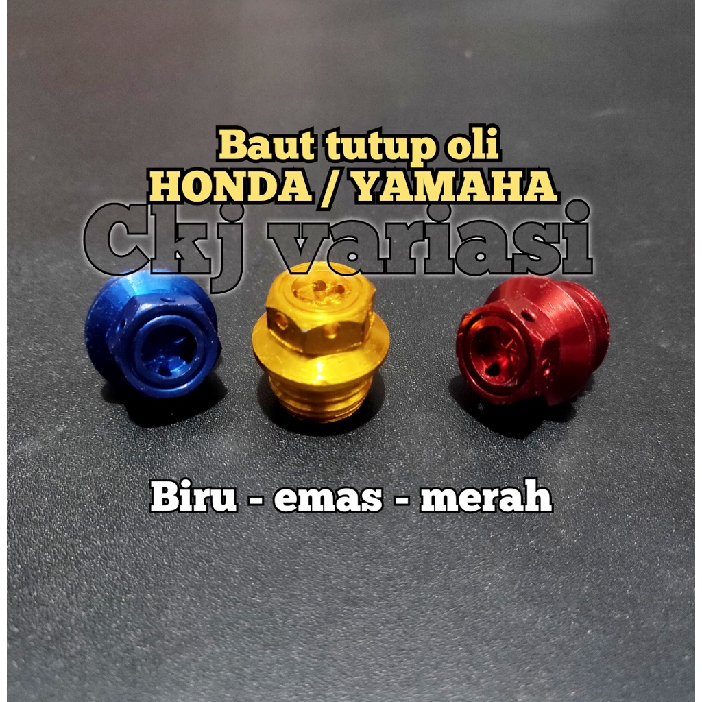 Jual Baut Tutup Oli Probolt Cnc Matic Bebek Honda Yamaha Shopee Indonesia