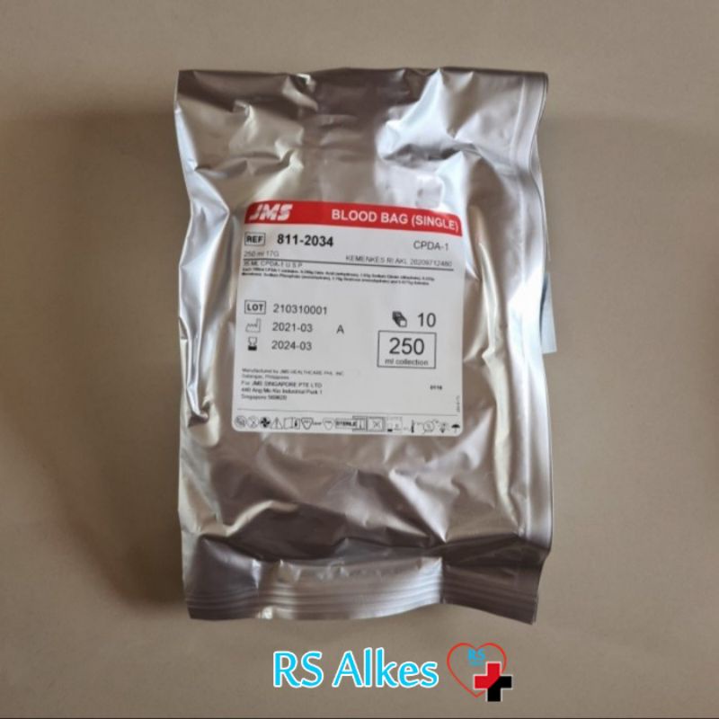 Jual Kantong Darah Single Blood Bag Ml Jms Pack Shopee Indonesia