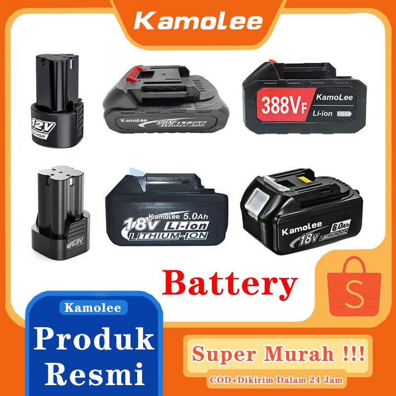 Jual Kamolee 18V 3000mAh 5000mAh 12V 18V 388VF Baterai Li Ion Bor