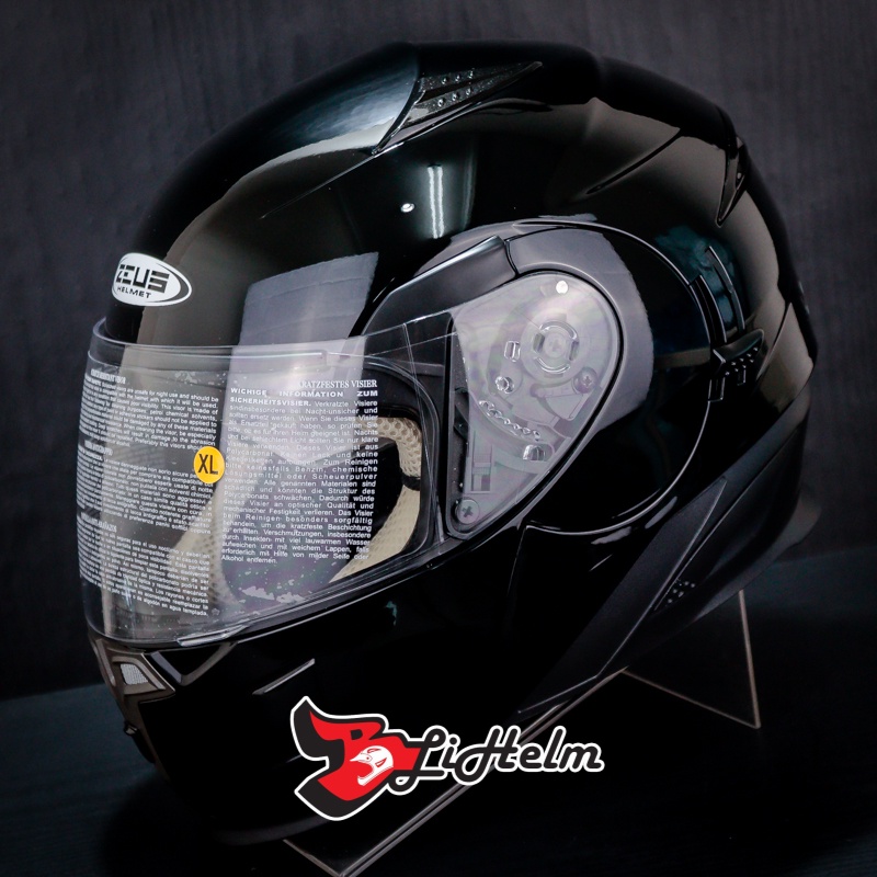 Jual HELM MODULAR ZEUS ZS 3020 BLACK ZS3020 MODULAR HELMET Sni