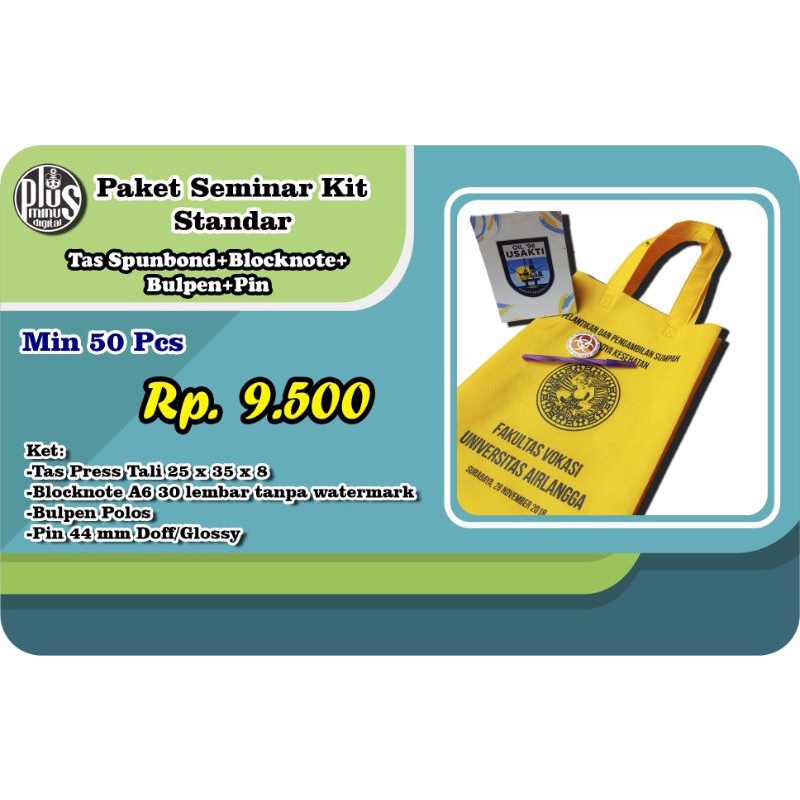 Jual SEMINAR KIT BLOCKNOTE PIN TAS PULPEN Shopee Indonesia