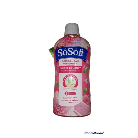 Jual SoSoft Detergen Cair Konsentrat Nature Fresh 750ml Shopee Indonesia