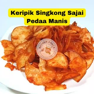 Jual Keripik Kripik Singkong Sanjay Balado Pedas Manis Asli Padang 250