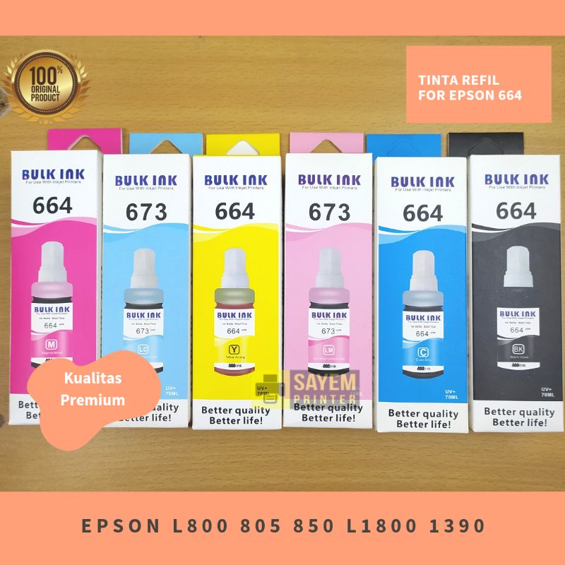 Jual Tinta Epson Lc Lm Original Bulk Ink Printer L L L L