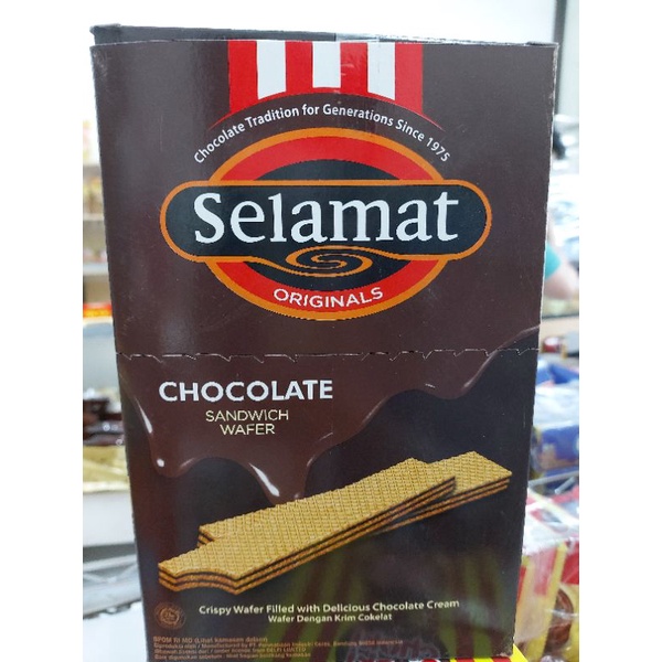 Jual Selamat Chocolate Sandwich Wafer Gr X Pcs Shopee Indonesia