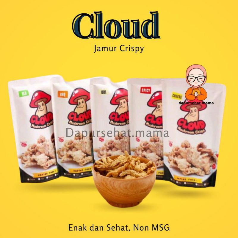 Jual Jamur Crispy Cemilan Jamur Kelud Jamur Crispy Cloud Mushroom