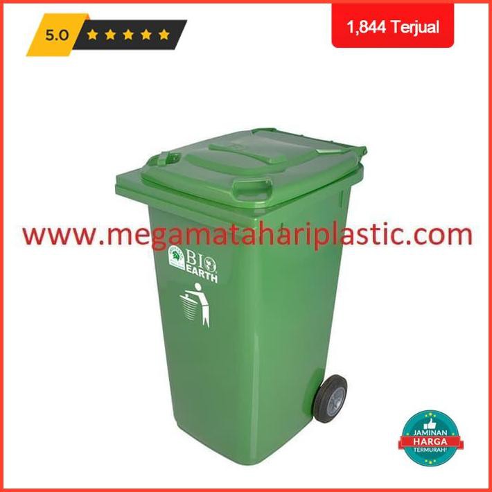 Jual Tempat Sampah Roda Bio 240 Liter 2024 Green Leaf Limited Shopee