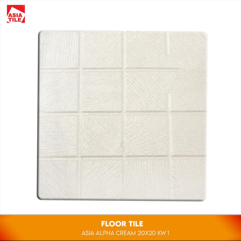 Jual Asia Tile Alpha Cream 20X20 KW 1 Keramik Lantai Indonesia Shopee