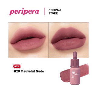 Jual PERIPERA INK VELVET 28 MAUVEFUL NUDE NUDE BREW EDITION LIPTINT