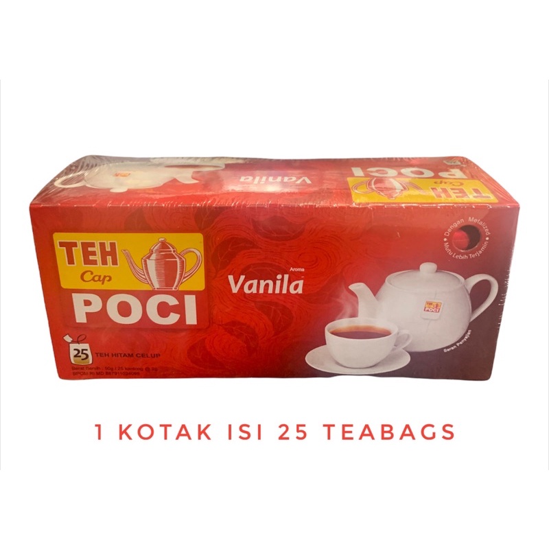 Jual Teh Celup Poci Vanilla 1 Kotak Isi 25 Teabags Shopee Indonesia