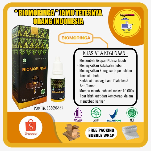 Jual Biomoringa Bio Moringa Jamu Tetes Herbal Berkhasiat Isi 20 Ml