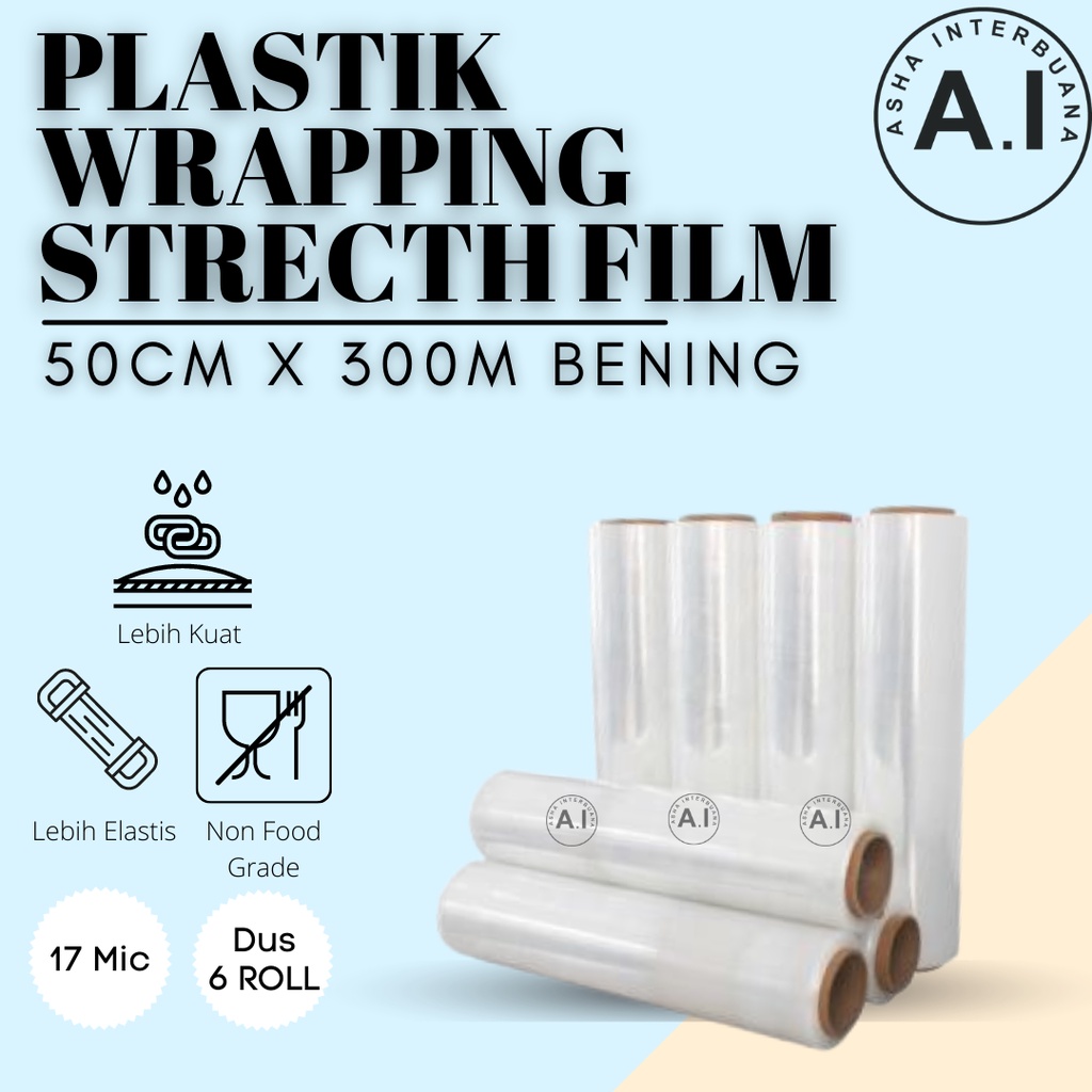 Jual Plastik Stretch Film Wrap Wraping Wrapping Plastik Wrap