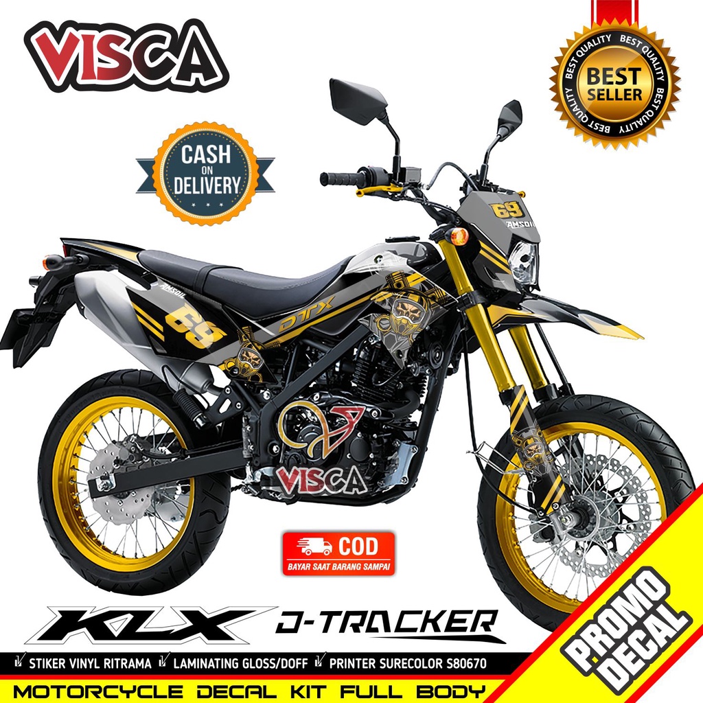 Jual Decal Klx Dtracker Full Body Decal Dtracker Supermoto Full