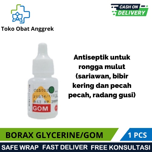 Jual BORAX GLYCERINE GOM ANTISEPTIK SARIAWAN ANTISEPTIK RONGGA MULUT