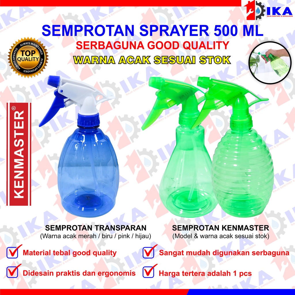 Botol Spray Kaca Semprot 500 ML Kispray Semprotan Air Tanaman Shabby