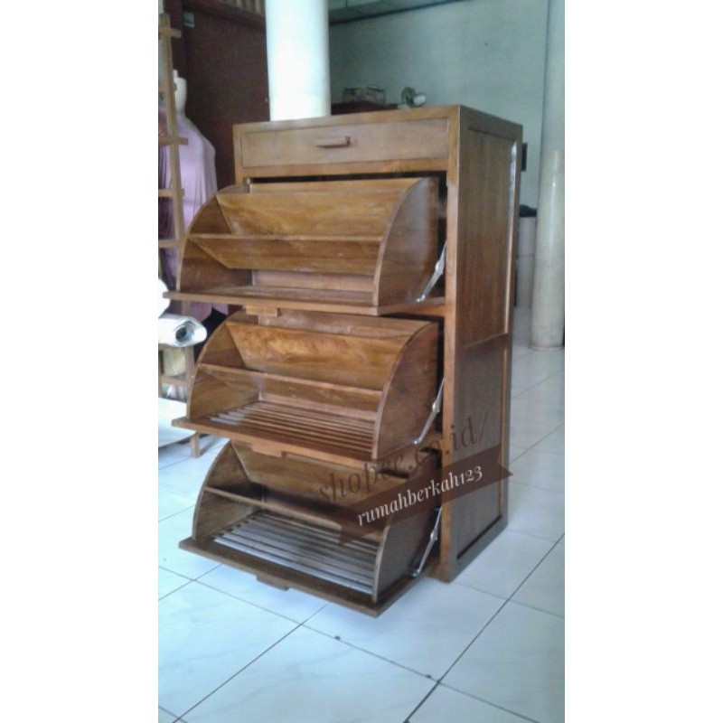 Jual Rak Sepatu Minimalis Kayu Jati Wajib Tanyakan Dl Ongkirx Ya