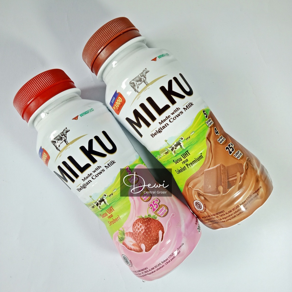 Jual Susu UHT Premium Milku Botol Wings Food Vitamin Mineral Belgia 200