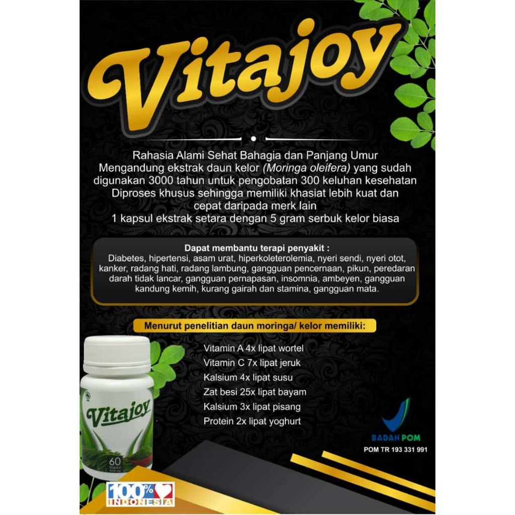 Vitajoy Kapsul Kelor Shopee Indonesia