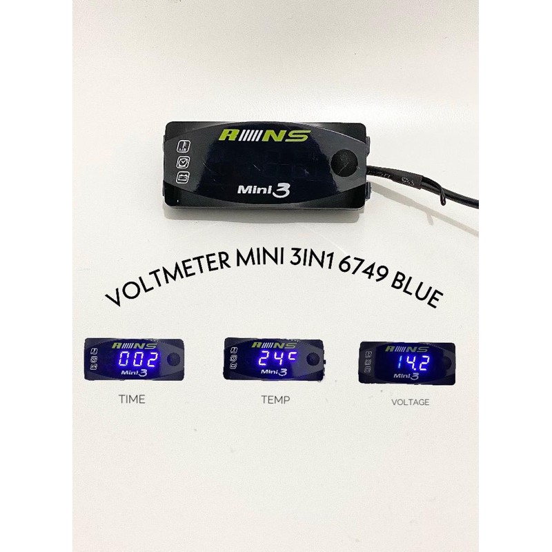 Jual Voltmeter Jam Digital Temperatur Suhu In Voltmeter Motor