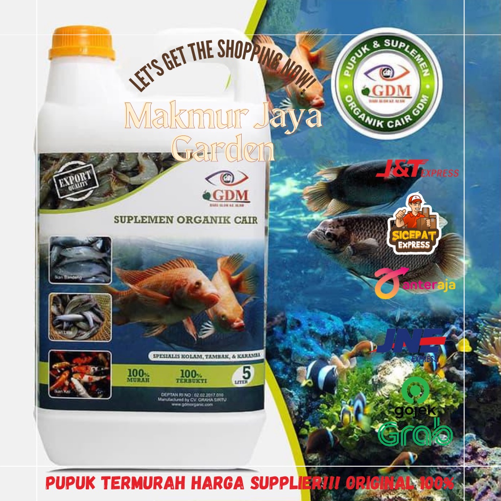 Jual Suplemen Organik Cair SOC GDM Untuk Spesialis Kolam Tambak