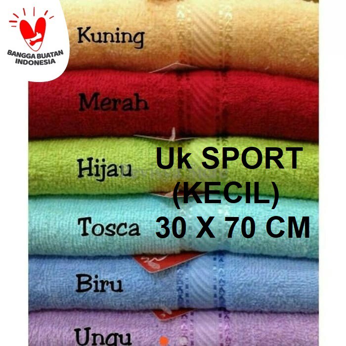 Jual HANDUK SPORT 30 X 70 CM KECIL MUKA MERAH PUTIH Terry Palmer