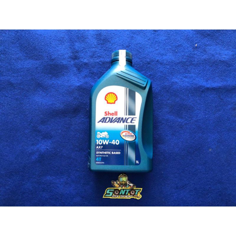 Jual OLI SHELL ADVANCE AX7 4T 10w40 1L 0 8L Shopee Indonesia