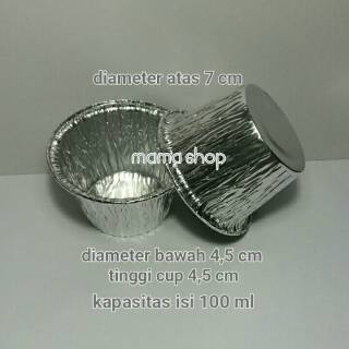 Cup Aluminium Foil Kotak Kecil Maupun Bulat Kecil Untuk Macaroni