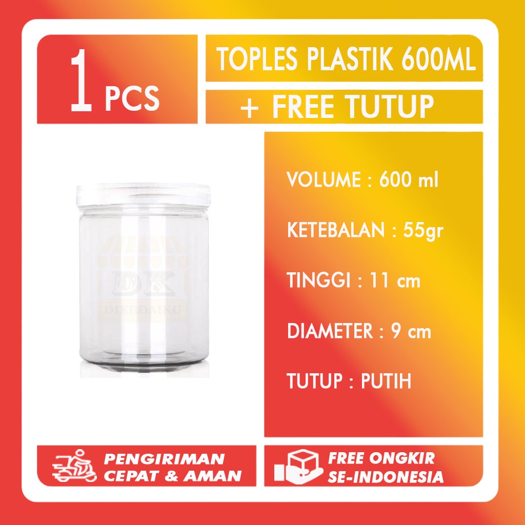 Jual FREE TUTUP TOPLES SILINDER PUTIH BENING TRANSPARAN TABUNG