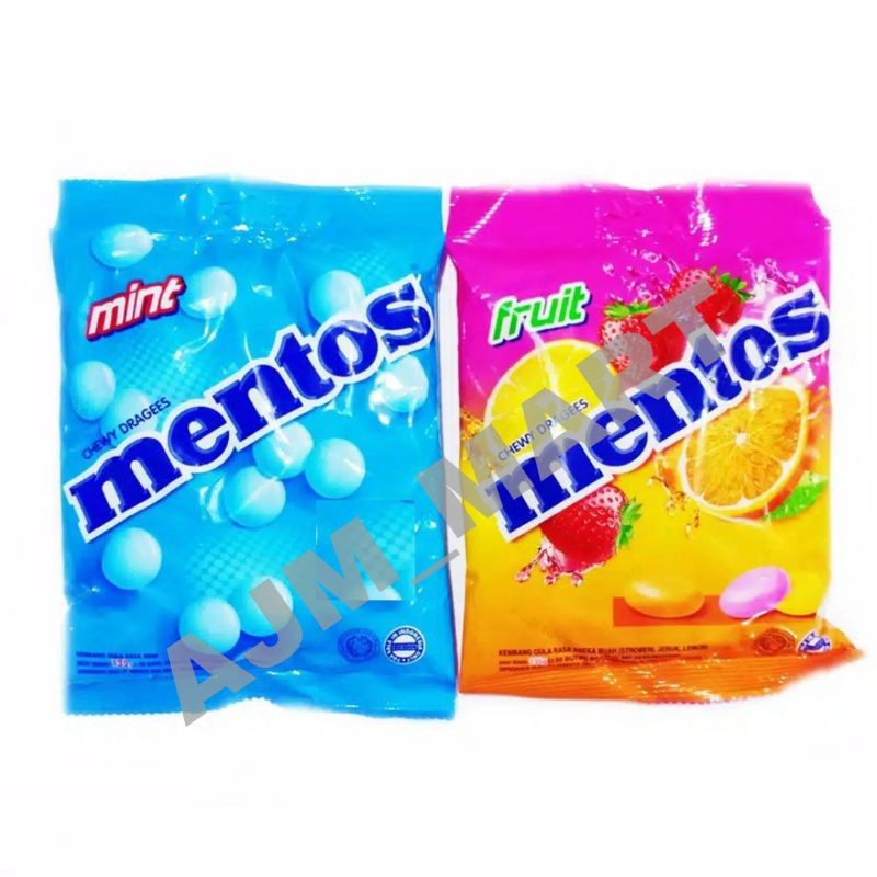 Jual Permen Mentos Mint Fruit Bag Isi 50 Butir Shopee Indonesia