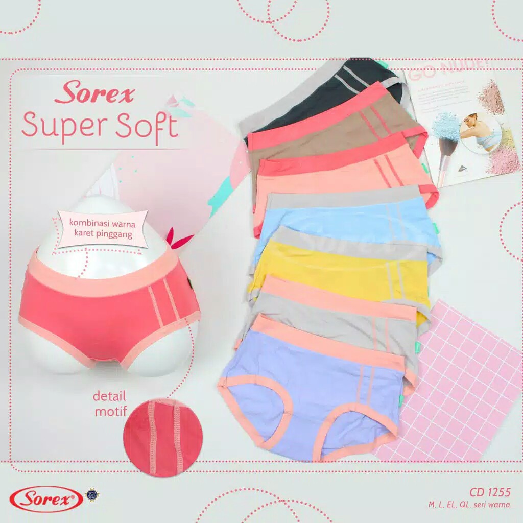 Cd Wanita Sorex Super Soft Karet Besar Celana Dalam Wanita