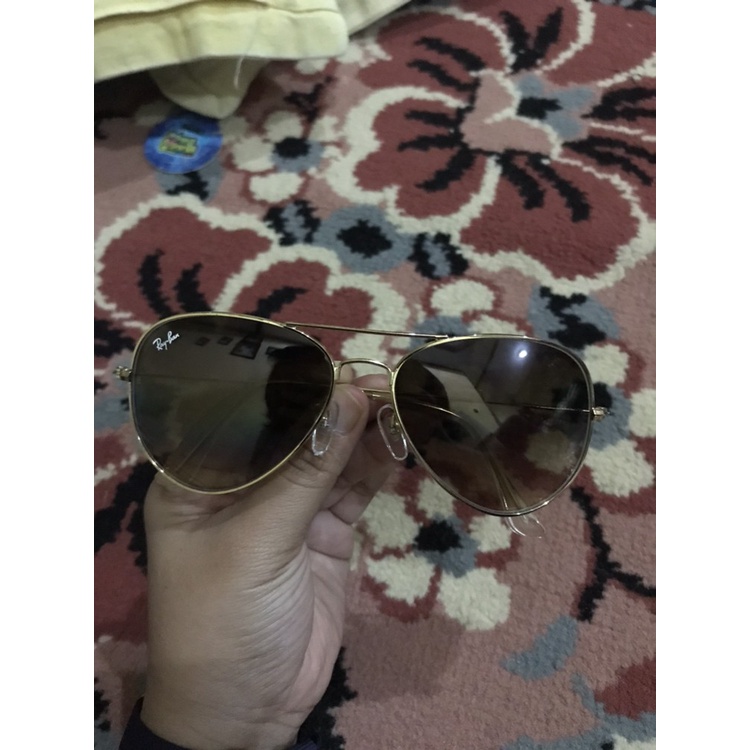 Jual Kacamata Rayban Aviator Gradasi Dan Clubmaster Folding Gold Lensa