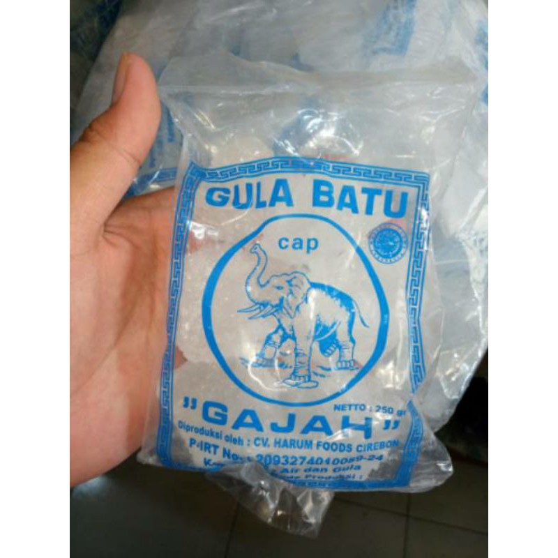 Jual Gula Batu Kristal Merk CAP GAJAH 250 Gram Shopee Indonesia