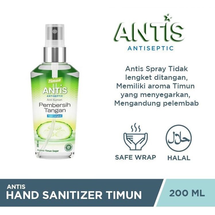 Jual ANTIS BOTOL HAND SANITIZER SPRAY TIMUN UKURAN 200 ML CUCI TANGAN