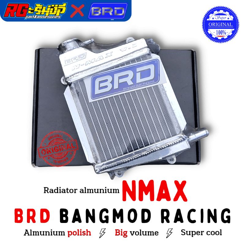 Jual Radiator Almu Aluminium Almunium Polish Brd Racing Nmax Old New