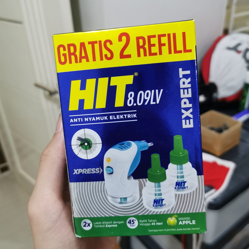 Jual Obat Nyamuk Listrik HIT Non Stop Expert 8 09 LV 35 Ml 45 Hari