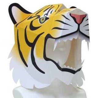 Jual Bisa Cod Diy Papercraft Kostum Topeng Harimau Macan Full Face