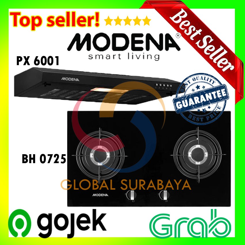 Jual Promo Paket Kompor Tanam Bh Cooker Hood Modena Px