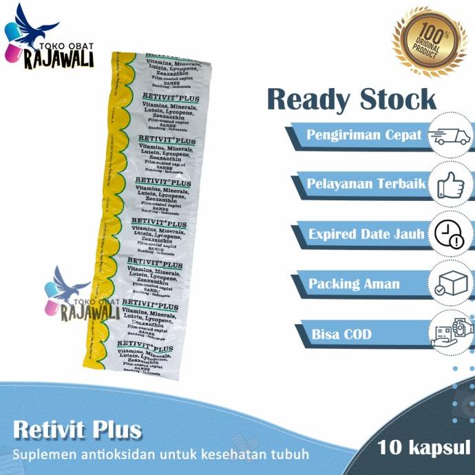 Jual Retivit Plus Vitamin Antioksidan Untuk Kesehatan Mata Perstrip