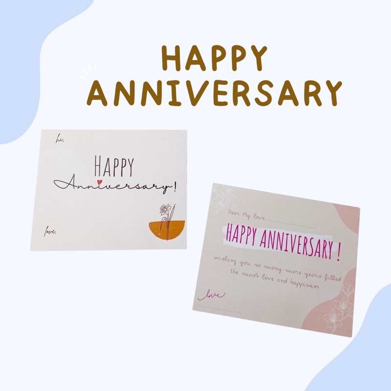 Jual Kartu Ucapan Happy Anniversary Shopee Indonesia