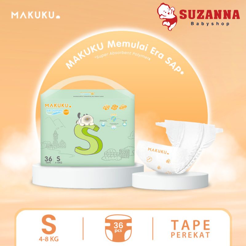 Jual Makuku Air Diapers Comfort Tape S36 Shopee Indonesia