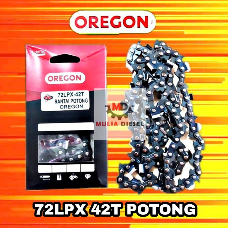 Jual Rantai Chainsaw Oregon 72 LPX 42T 72 42 Mata Potong Guide Bar