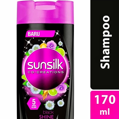 Jual SUNSILK CO CREATIONS BLACK SHINE SHAMPOO 170ML Shopee Indonesia