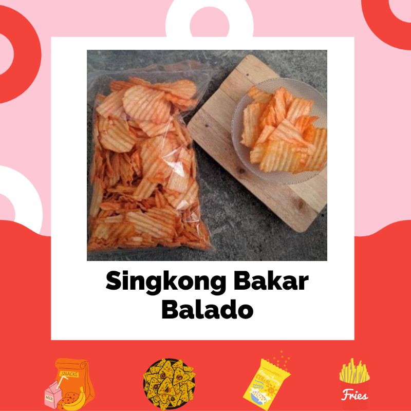 Jual Keripik Singkong Balado Keripik Singkong Snack Kiloan Jajan