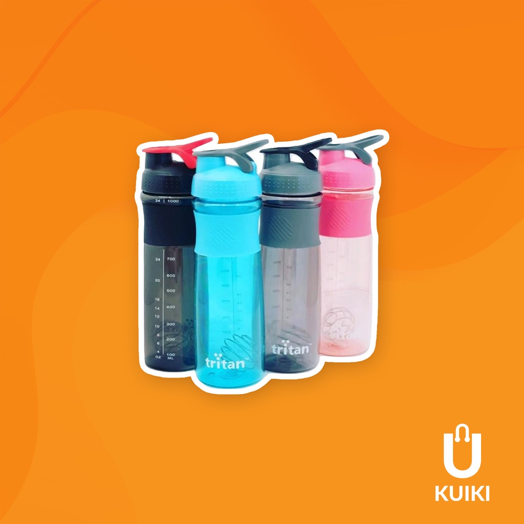 Jual KUIKI Botol Minum Tumbler Shaker Tritan Tumblr Ukuran 1 Liter