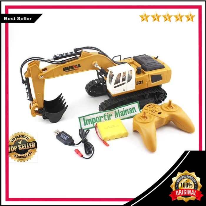 Jual Original Huina Rc Excavator Skala Mainan Remot Alat