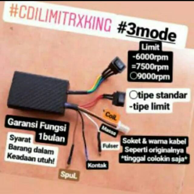 Jual CDI Limiter CDI Lost And Limit 3 Mode Kupang Cdi Racing Rx King Rx