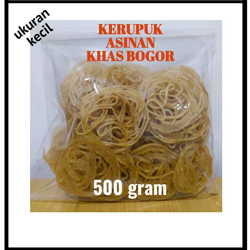 Jual Kerupuk Mie Khas Bogor Kerupuk Mie Asinan Gr Ukuran