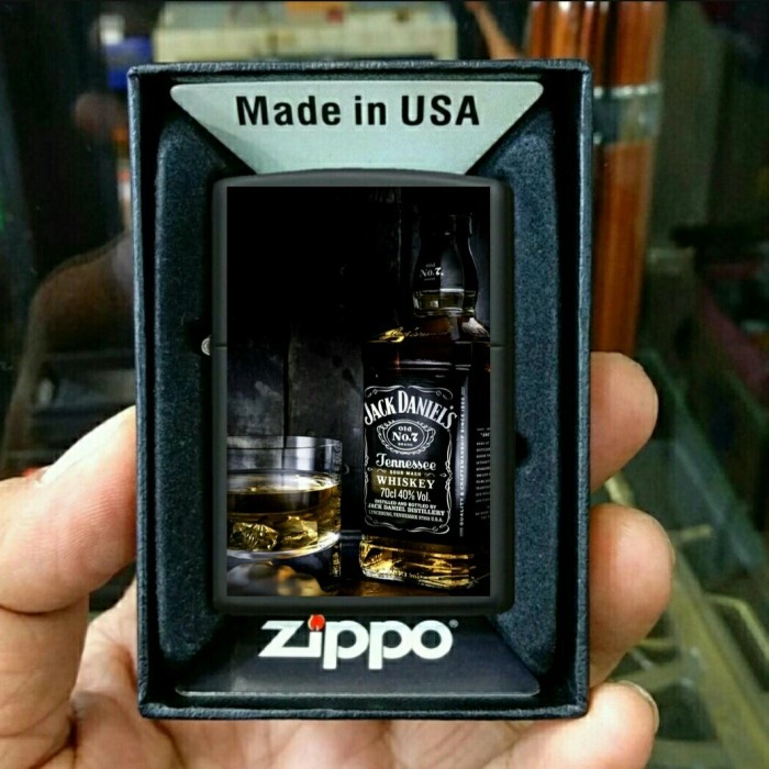 Jual Korek Api Zippo Logo Jack Daniels Jd Shopee Indonesia