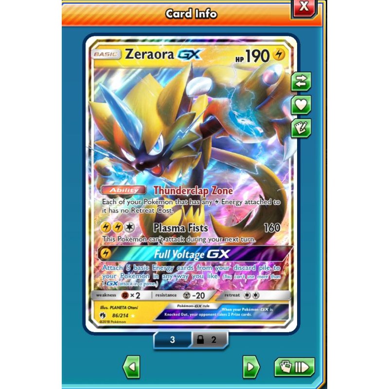 Collectible Card Games Accessories Pokémon Individual Cards Zeraora