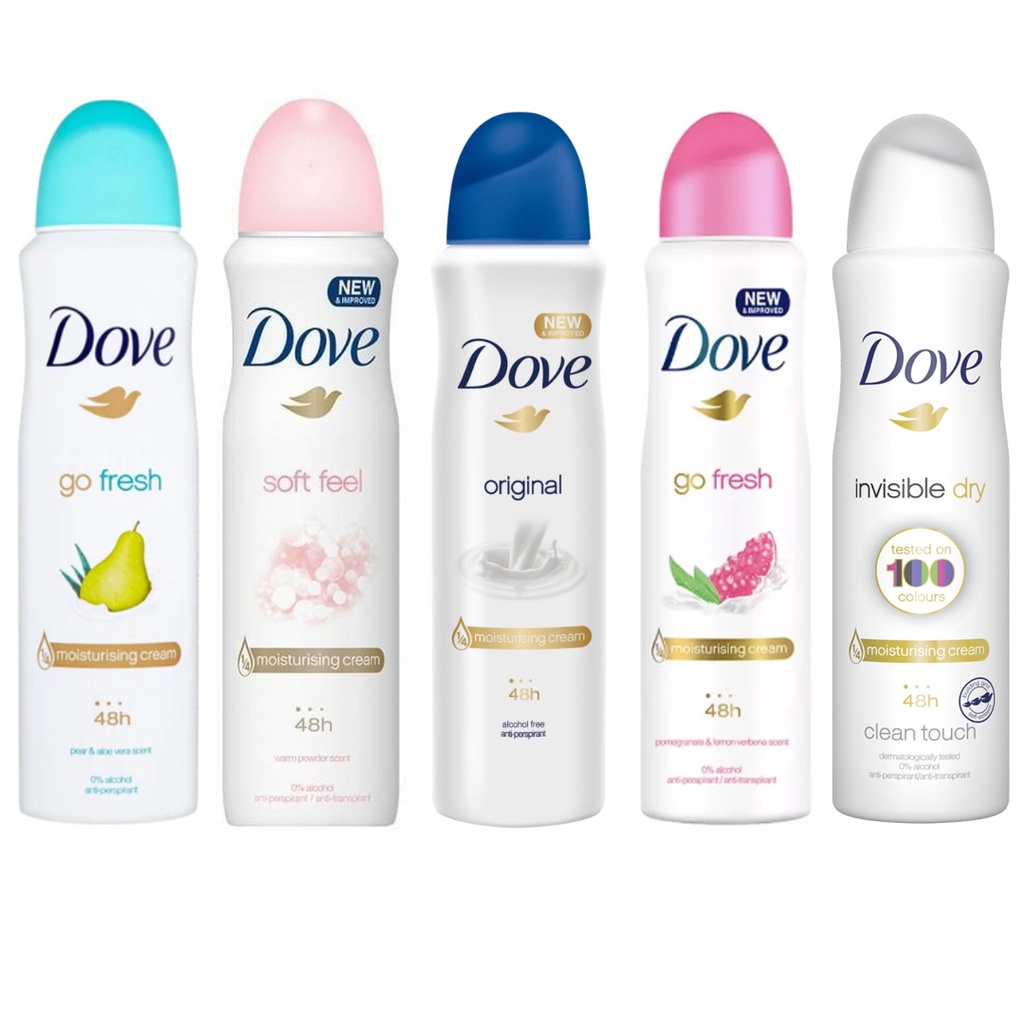 Jual Dove Deodorant Spray 150ml Ready 4 Varian Shopee Indonesia